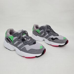 Adidas Yung-96 Gray/Green Sneakers